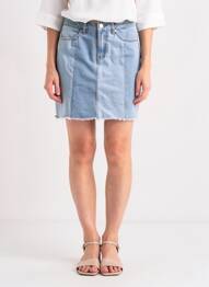 Jupe courte bleu NOISY MAY femme