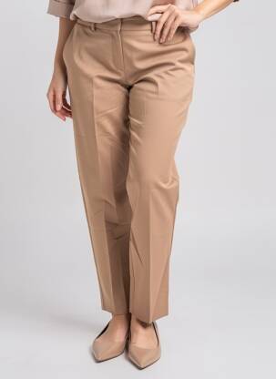 Pantalon droit marron MANGO femme
