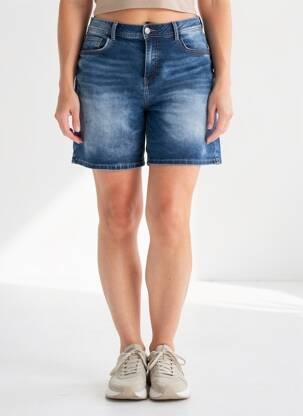 Short bleu STREET ONE femme