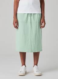 Jupe mi-longue vert MANGO femme