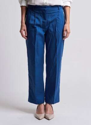 Pantalon droit bleu MANGO femme