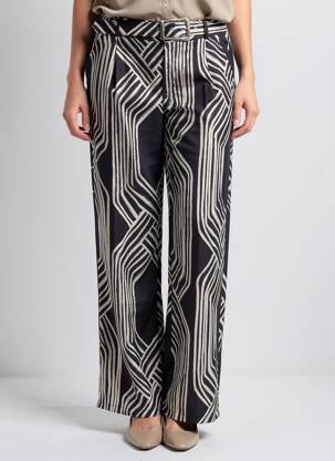 Pantalon droit noir MANGO femme