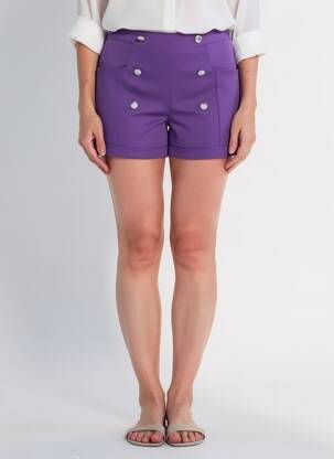 Short violet MORGAN femme