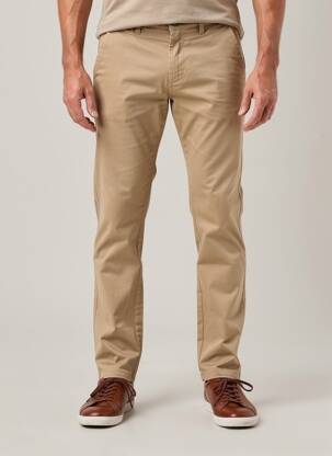 Pantalon chino marron BRUCE & BUTLER  homme