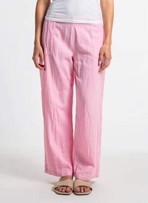 Pantalon large rose VERO MODA femme