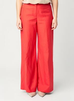 Pantalon large rouge ASTRID BLACK LABEL femme