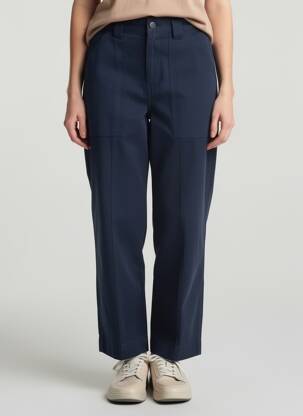 Pantalon droit bleu CEMI femme