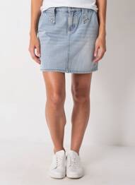 Jupe courte bleu MORGAN femme