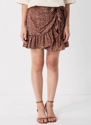Jupe courte rouge ONLY femme