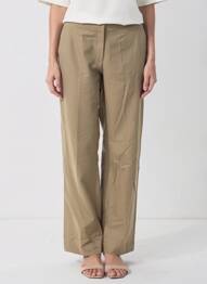 Pantalon large vert MANGO femme
