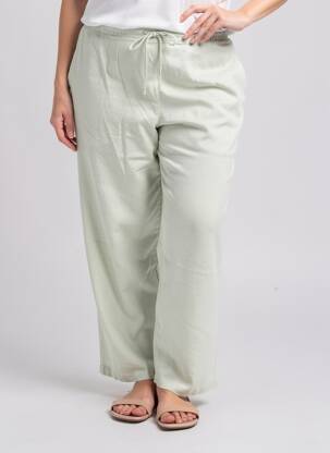 Pantalon droit vert MANGO femme
