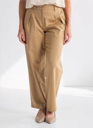 Pantalon droit marron ESPRIT femme