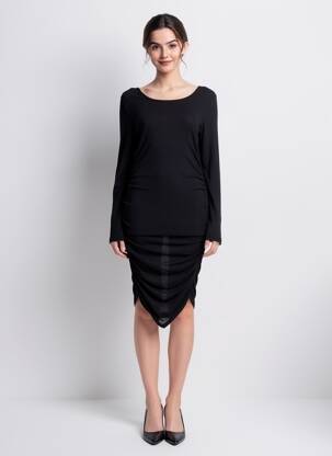 Robe courte noir NOISY MAY femme