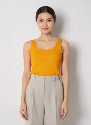 Débardeur orange ONLY femme