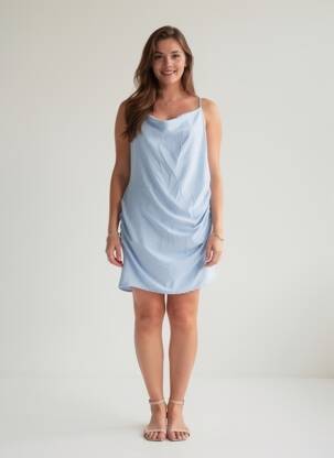 Robe courte bleu ONLY femme