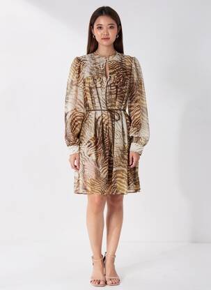 Robe mi-longue vert GUESS femme