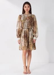 Robe mi-longue vert GUESS femme