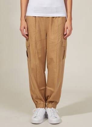 Pantalon cargo marron FRANSA femme