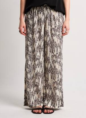 Pantalon large noir OBJECT femme