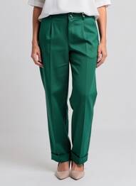 Pantalon droit vert STREET ONE femme
