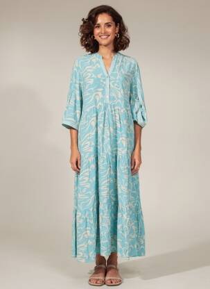 Robe longue bleu MORE & MORE femme