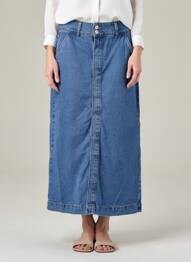Jupe longue bleu VERO MODA femme