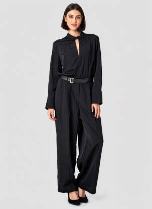 Combi-pantalon noir MANGO femme