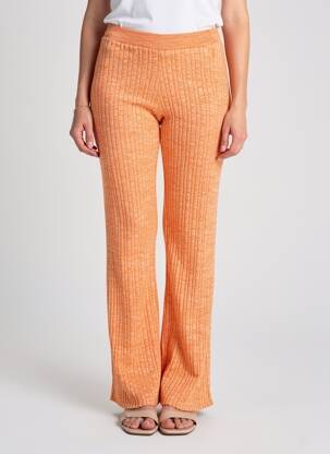 Pantalon flare orange ONLY femme