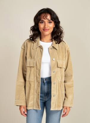Veste casual marron JS MILLENIUM femme