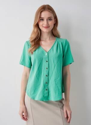 Chemisier vert VERO MODA femme