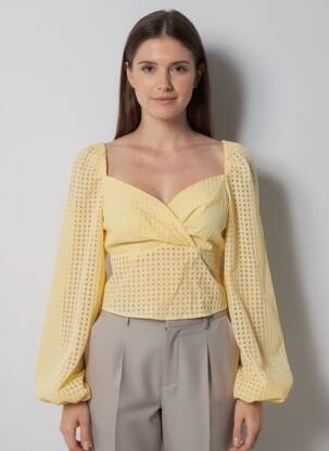 Chemisier jaune ONLY femme