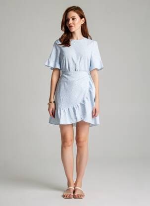 Robe courte bleu VERO MODA femme