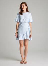 Robe courte bleu VERO MODA femme