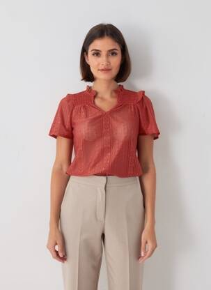 Top rouge NAF NAF femme