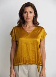T-shirt marron MORE & MORE femme