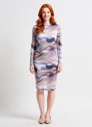 Robe courte violet JACQUELINE DE YONG femme
