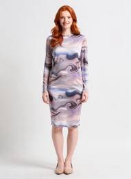 Robe courte violet JACQUELINE DE YONG femme