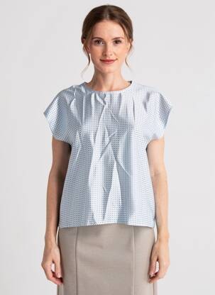 Top bleu MORE & MORE femme