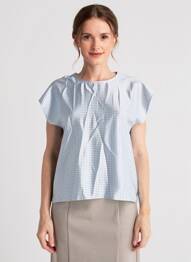 Top bleu MORE & MORE femme