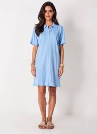 Robe courte bleu PIECES femme