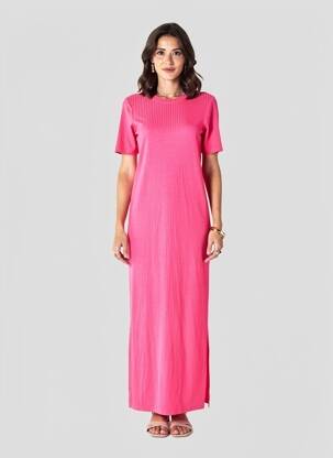 Robe courte rouge PIECES femme