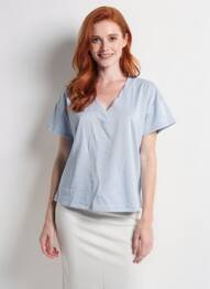 T-shirt bleu VERO MODA femme