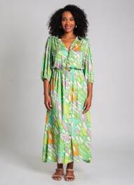 Robe longue vert AMELIE & AMELIE femme