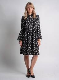 Robe mi-longue noir VERO MODA femme