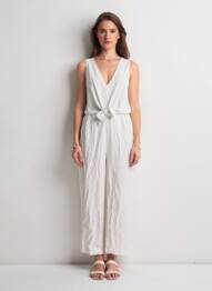Combi-pantalon blanc MANGO femme