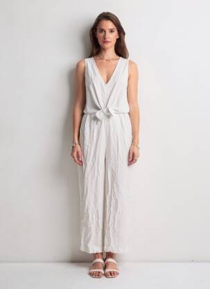 Combi-pantalon blanc MANGO femme