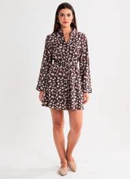 Robe mi-longue noir MANGO femme