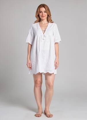 Robe courte blanc ZABAIONE femme