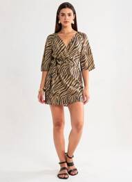 Robe courte noir MANGO femme