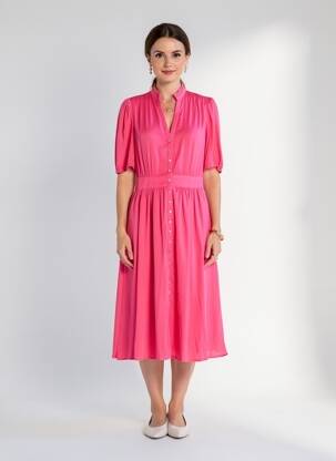 Robe longue rose MORGAN femme